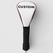BURGUNDY Piping Custom Golf Driver Headcover Blank ゴルフヘッドカバー (正面)