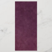 Burgundy Placeモダン設定サンキューカード プログラム (裏面)