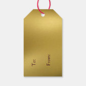 Burgundy Poinsettiaクリスマスギフトタグ ギフトタグ (裏面)