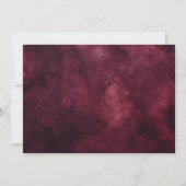 Burgundy QR Code Bold Typography Thank you Card 招待状 (裏面)