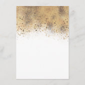 Burgundy Redと金ゴールド結婚の情報 エンクロージャーカード (裏面)