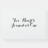 Burgundy Redフローラ名Date Photo 結婚's ゲストブック (裏面)