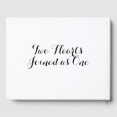 Burgundy Redフローラ名Date Photo 結婚's ゲストブック (裏面)