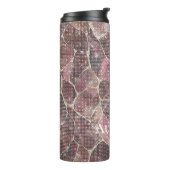 Burgundy Red Abstract Sparkle タンブラー (回転左)