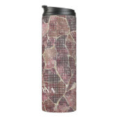 Burgundy Red Abstract Sparkle タンブラー (回転右)