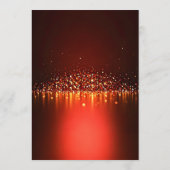 Burgundy Red & Gold Glitter Photo 80th Birthday 招待状 (裏面)