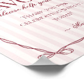 Burgundy Red Lingerie Bachelorette Party Favors ポスター (角)