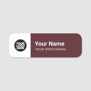 Burgundy Red Pin名タグまたはロゴ付き磁気 名札