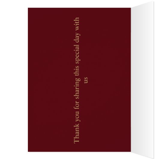 Burgundy Red Rose Moody Dark Romance Folded Table  (内側 (左))