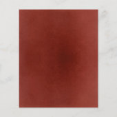 Burgundy Red White Floral Elegant Wedding Menu チラシ (裏面)