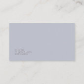 Burgundy Rose Floral and Ethereal Mist Gold Frame 名刺 (裏面)