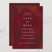 Burgundy Save the Date招待状 招待状 (正面/裏面)