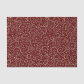 Burgundy Scrolls Decoupage 薄葉紙 (正面)