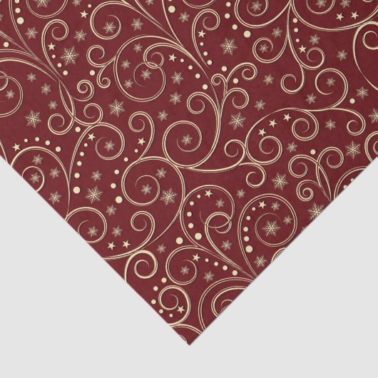 Burgundy Scrolls Decoupage 薄葉紙 (詳細)