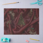 Burgundy Silk-Look Diamond  薄葉紙 (クラフト)