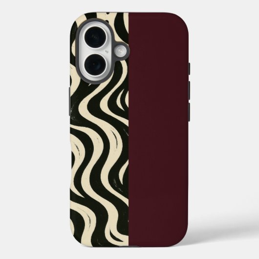 Burgundy Split Phone Case Case-Mate iPhoneケース (裏面)