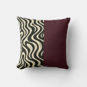 Burgundy Split Throw Pillow クッション (正面)
