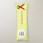 Burgundy Standard Ribbon Tmpl by Kenneth Yoncich ボディピロー (裏面 (縦))