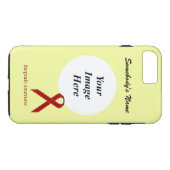 Burgundy Standard Ribbon Tmpl by Kenneth Yoncich Case-Mate iPhoneケース (裏面(横))