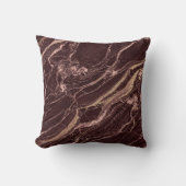 Burgundy Stone Marble Elegant Contemporary Look クッション (正面)