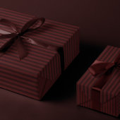 Burgundy Stripe Wrapping Paper ラッピングペーパー