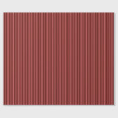 Burgundy Striped ラッピングペーパー (フラット)