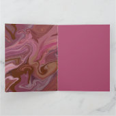 Burgundy taupe Marble gift bag カード (内部)