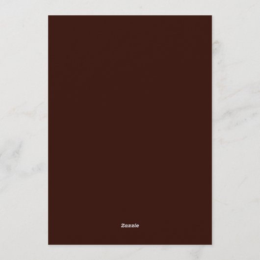 Burgundy Teal Dutch Bloom Wedding 招待状 (裏面)