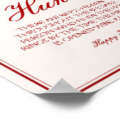 Burgundy Valentine Bridal Shower Ring Game  ポスター (角)