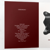 Burgundy Wedding  三つ折りプログラム (内部最初)