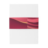 Burgundy Wedding  招待状ベリーバンド (裏面例)