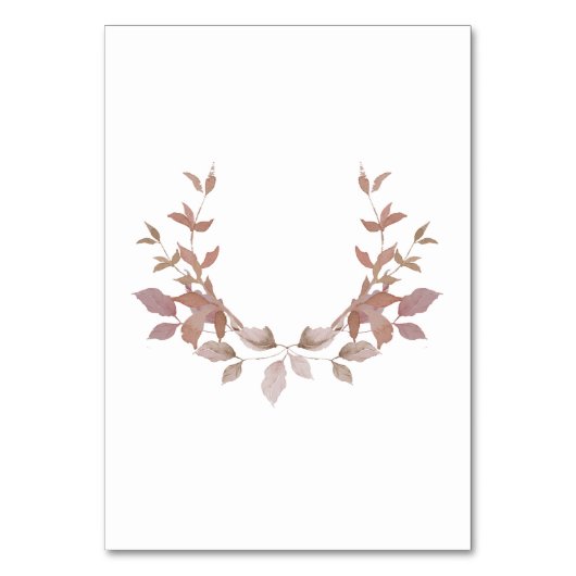 Burgundy Wedding Table Number Monogram Motif テーブルナンバー (正面)