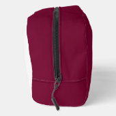 Burgundy White Business Logo Name Instagram Travel ドップキット (右)