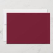 Burgundy White Minimalist Groomsman Proposal Card 招待状 (裏面)