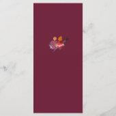 Burgundy & White Two Hearts Catholic Wedding メニュー (裏面)