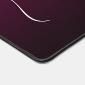 Burgundy Wine Gradient Elegant Name デスクマット (コーナー)