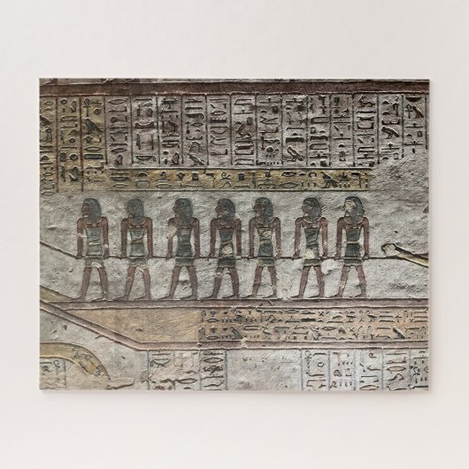 Burial Chamber Art Egypt ジグソーパズル (横)