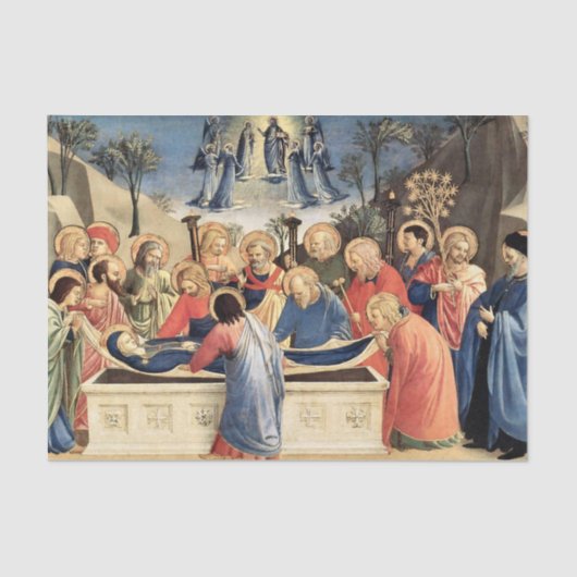 Burial of the Virgin by Fra Angelico 薄葉紙 (正面)