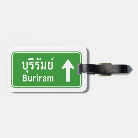 Buriram Ahead ⚠タイ高速道路交通標識⚠ ラゲッジタグ (裏面横)