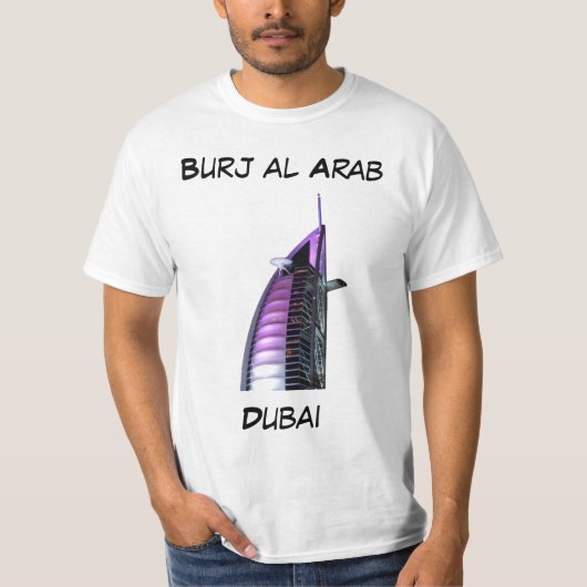 BurjのAlのアラビア人、ドバイ Tシャツ (正面)