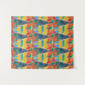 BurjカラフルなKhalifaの多彩な絵画 タペストリー (正面(横))