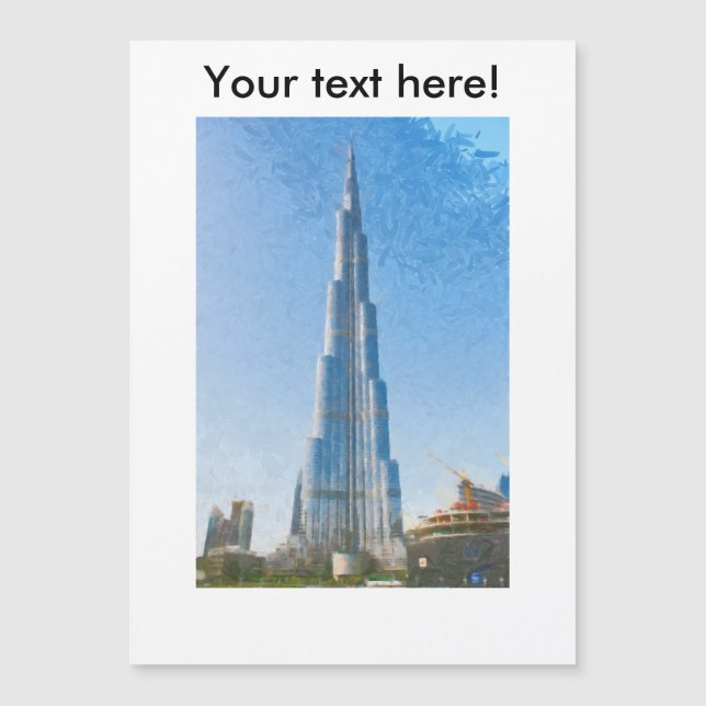 Burj Khalifaのドバイの絵画 (正面)
