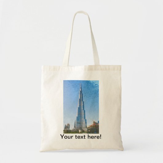 Burj Khalifaのドバイの絵画 トートバッグ (正面)