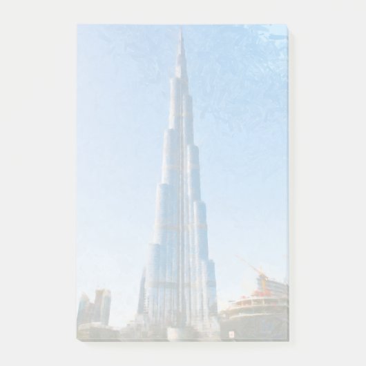 Burj Khalifaのドバイの絵画 ポストイット (正面)
