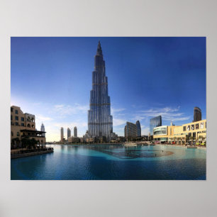 Burj Khalifaのドバイポスター ポスター