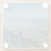 Burj Khalifaの眺め、ドバイ ガラスコースター (裏面)