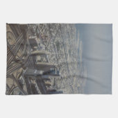 Burj Khalifaの眺め、ドバイ キッチンタオル (横)