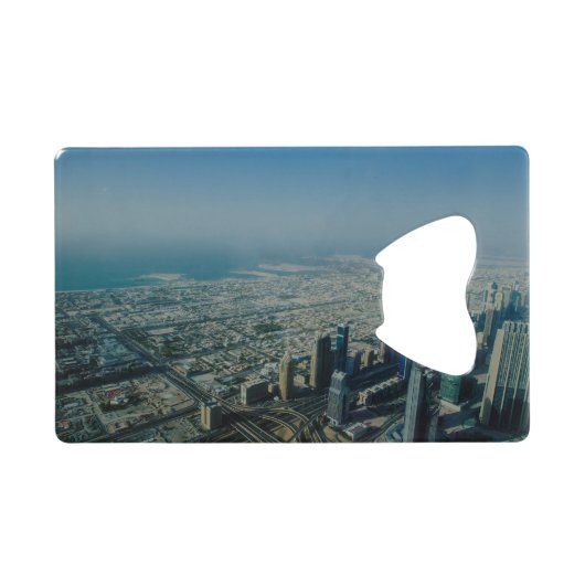 Burj Khalifaの眺め、ドバイ クレジットカード栓抜き (裏面横)