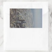 Burj Khalifaの眺め、ドバイ 長方形シール (バッグ)