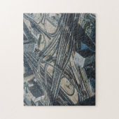 Burj Khalifaの道の眺め、ドバイ ジグソーパズル (縦)